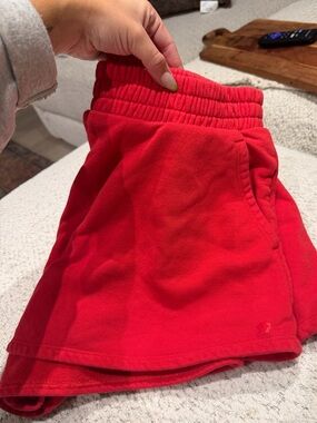 Red Sweat Short